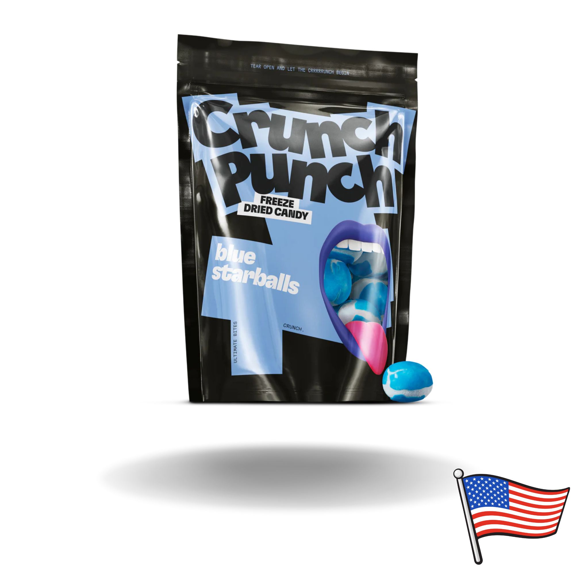 Crunch Punch Freeze-Dried Blue Starballs 100g