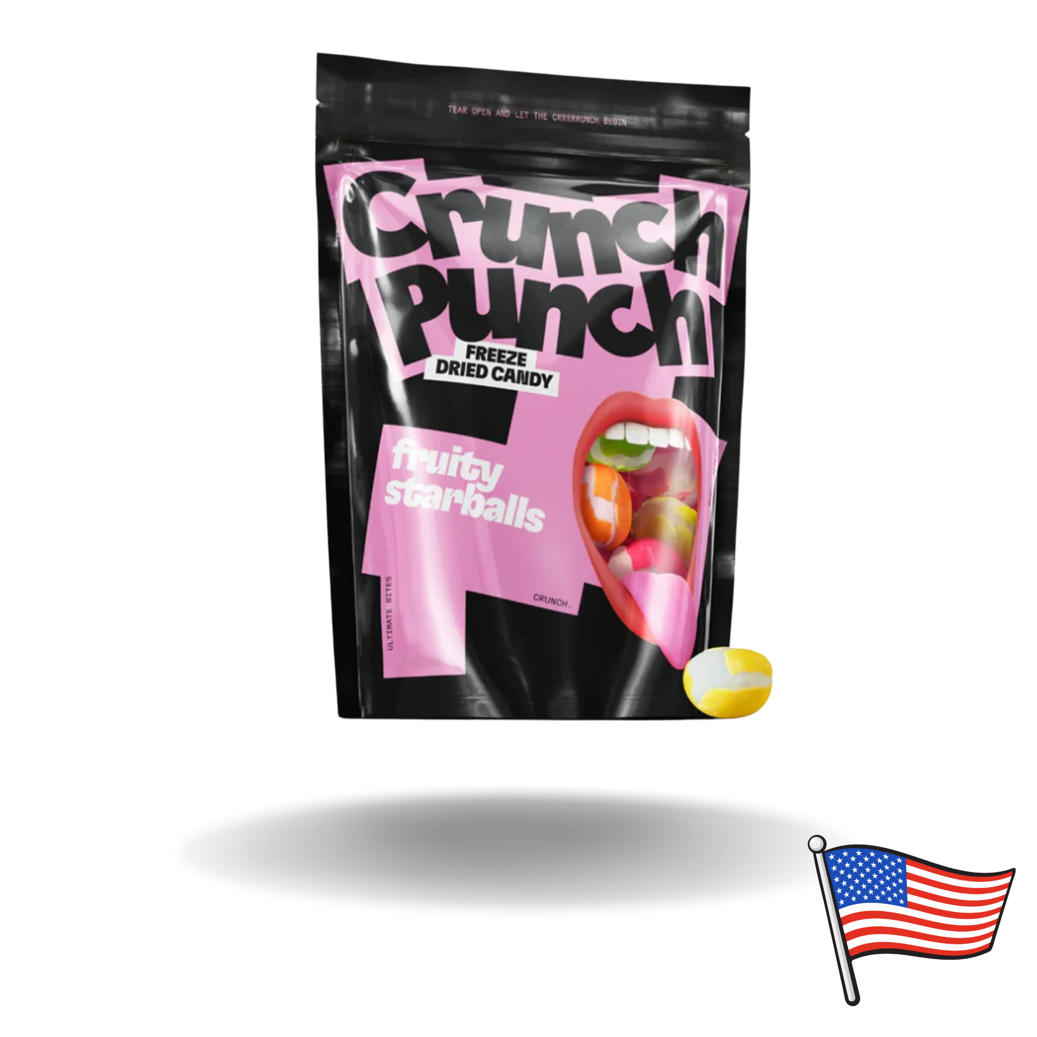 Crunch Punch Freeze-Dried Fruity Starballs 100g