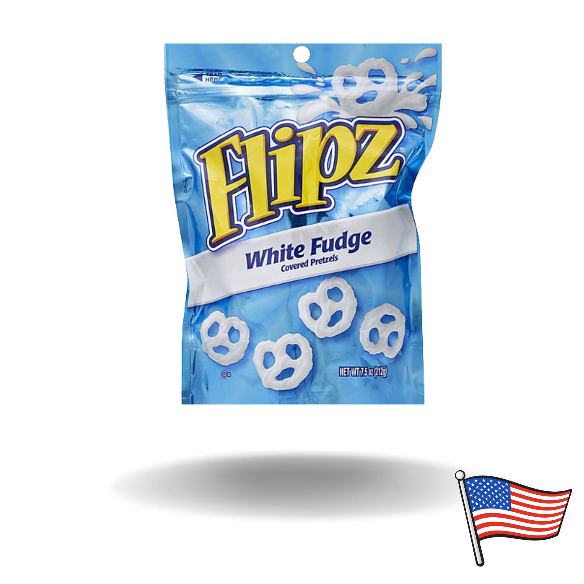 Flipz White Fudge Coated Pretzels 90g