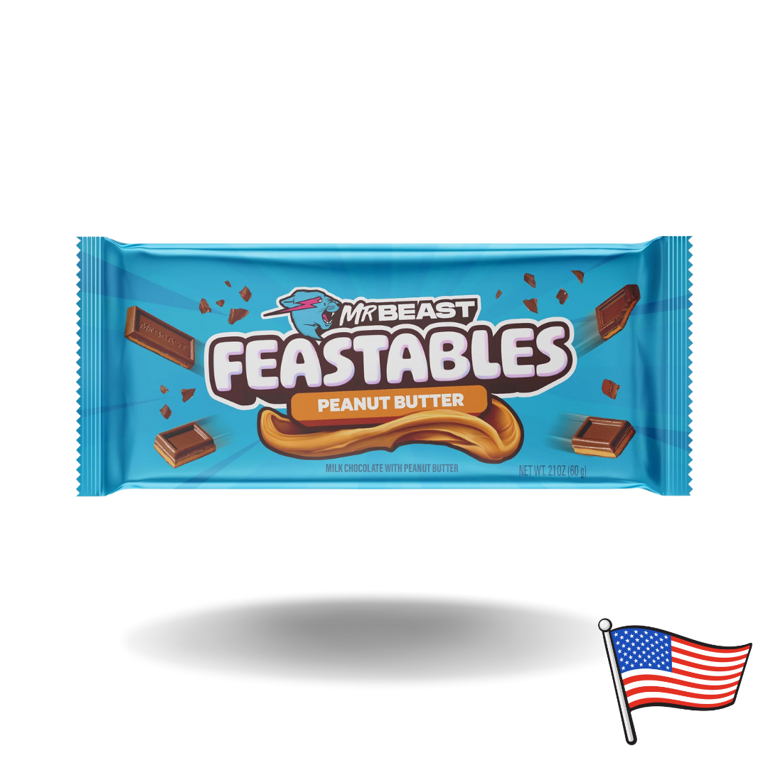 NEW Feastables MrBeast Peanut Butter 60g