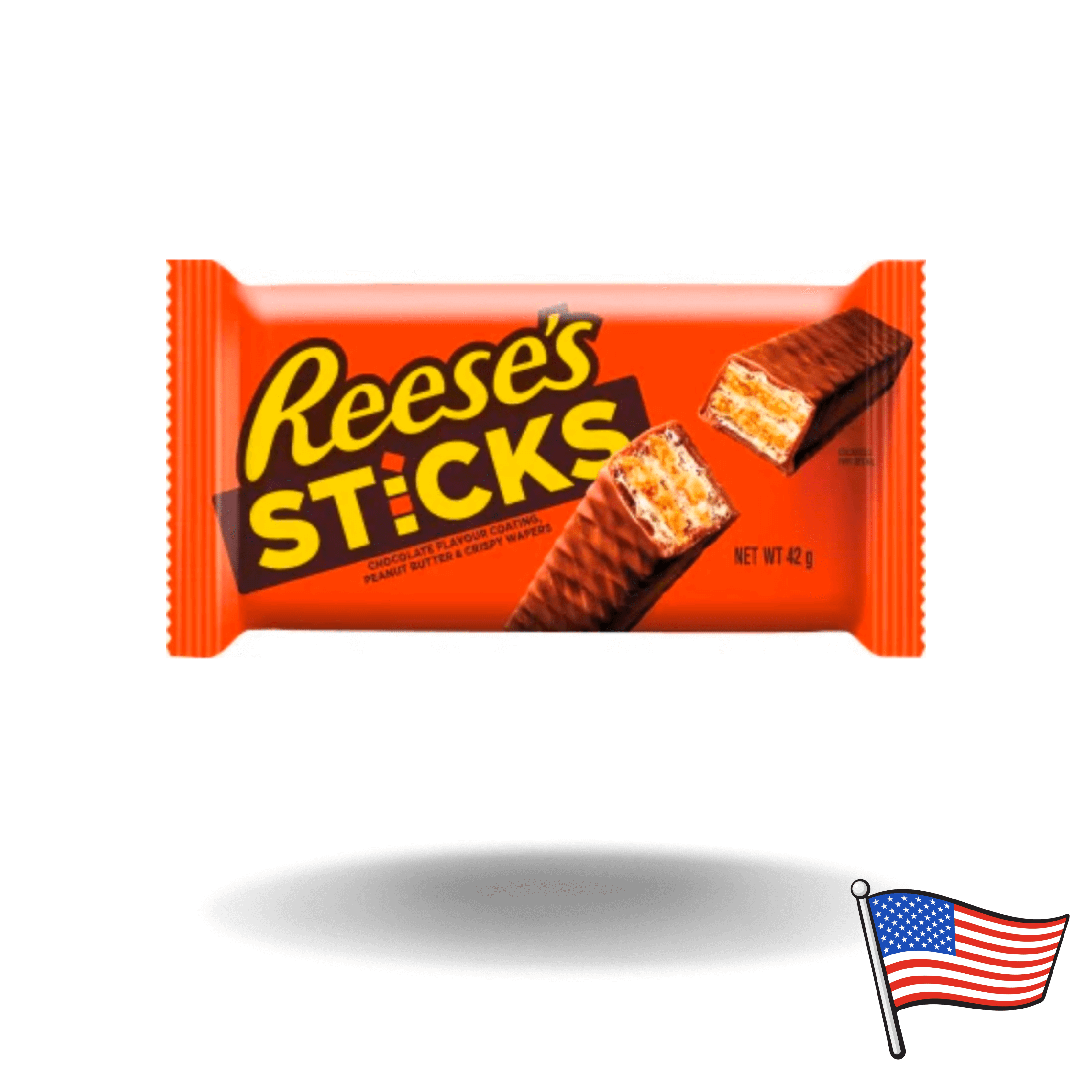  Die Reese's Sticks eignen sich hervorragend für unterwegs, da sie in praktischen Einzelpackungen erhältlich sind.